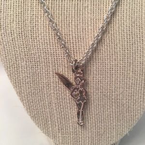 Disney 2006 Silvertone Tinkerbell Necklace
